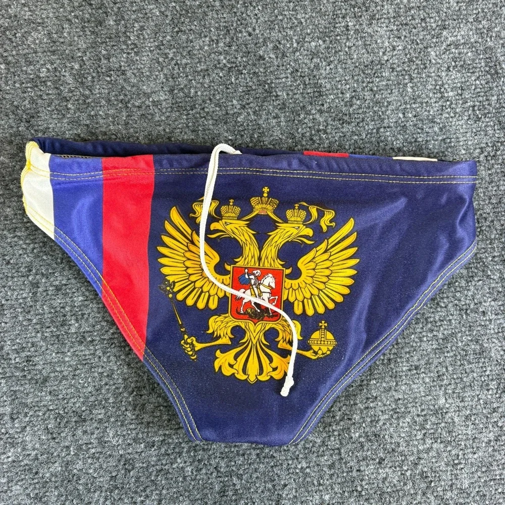Zumo Swim Briefs Mens 28 XS Blue Russian Eagle Flag AWPC Water Polo Lot of 2